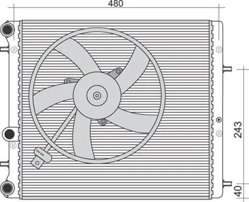 MAGNETI MARELLI 350213851000 Теплообменник