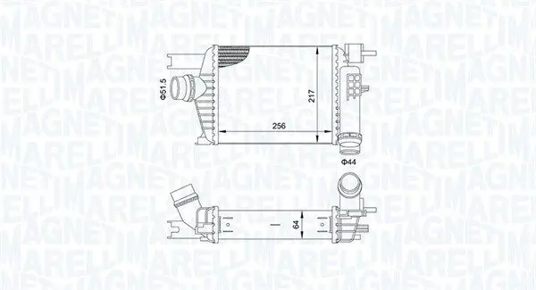 MAGNETI MARELLI 351319205160 Интеркулер