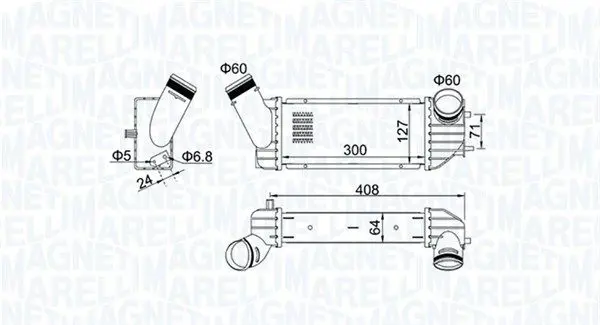 MAGNETI MARELLI 351319204340 Интеркулер