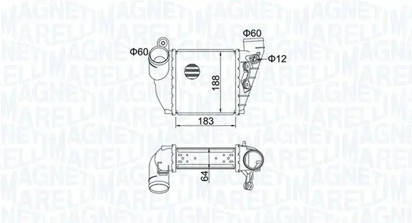 MAGNETI MARELLI 351319204740 Интеркулер