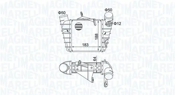 MAGNETI MARELLI 351319204750 Интеркулер