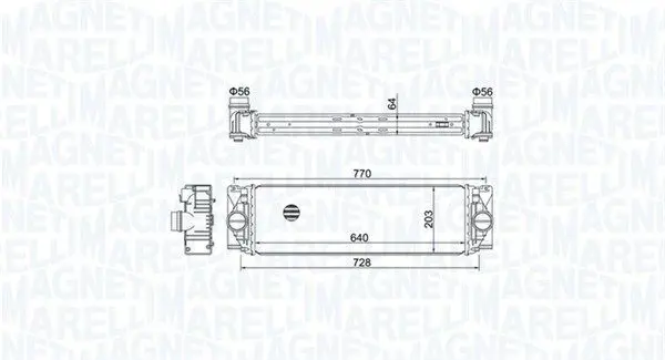 MAGNETI MARELLI 351319205050 MST505 Радиатор охлаждения