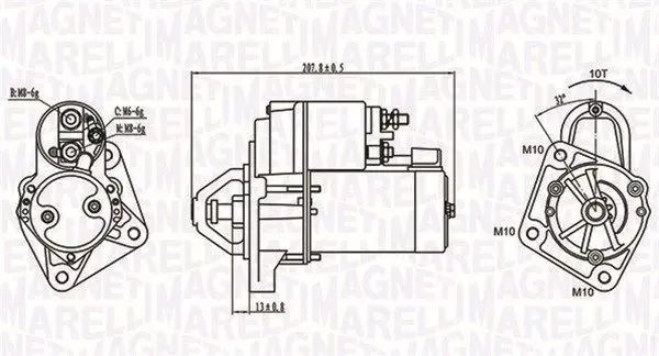 MAGNETI MARELLI 063721289010 Стартер