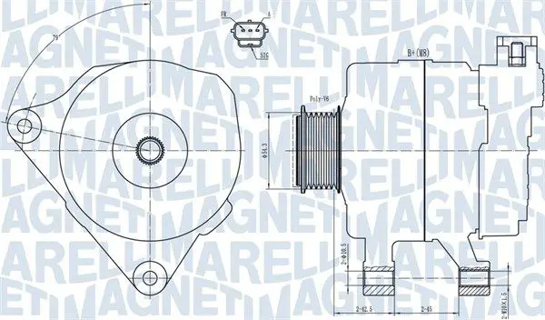MAGNETI MARELLI 063731778010 Генератор
