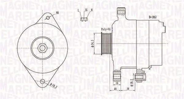 MAGNETI MARELLI 063731809010 Генератор