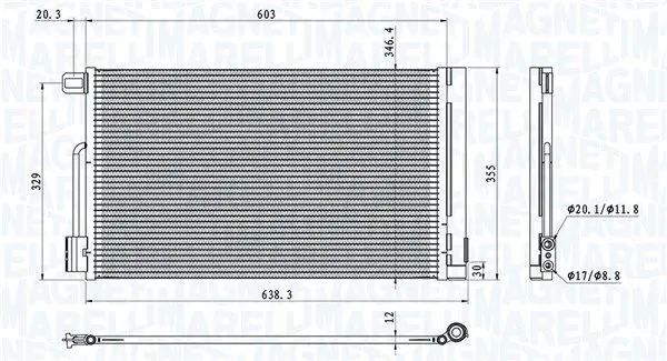 MAGNETI MARELLI 350203611000 Конденсатор