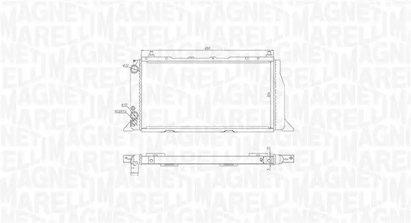 MAGNETI MARELLI 350213406000 Теплообменник