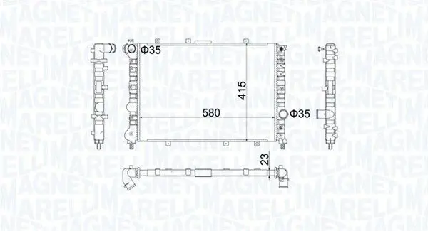 MAGNETI MARELLI 350213100700 Интеркулер