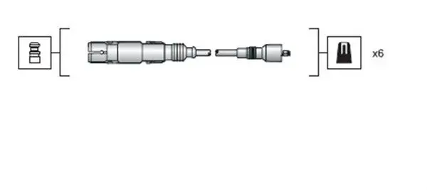 MAGNETI MARELLI 941318111043 Комплект электропроводки