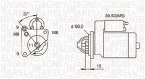 MAGNETI MARELLI 063721260010 Стартер