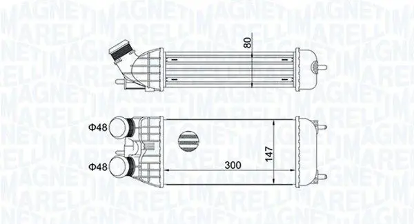 MAGNETI MARELLI 351319204470 Интеркулер