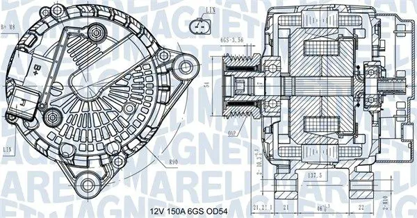 MAGNETI MARELLI 063731472410 Генератор