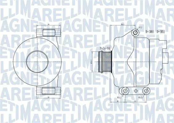MAGNETI MARELLI 063731934010 Генератор