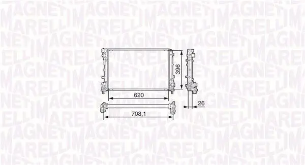 MAGNETI MARELLI 350213131700 Теплообменник