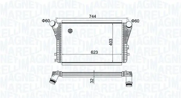 MAGNETI MARELLI 351319204050 Интеркулер