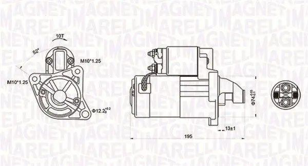 MAGNETI MARELLI 063721096010 Стартер