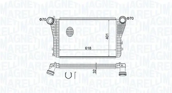 MAGNETI MARELLI 351319204030 Интеркулер