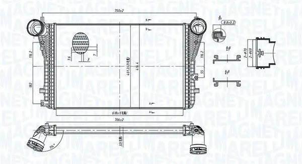MAGNETI MARELLI 351319204040 Интеркулер