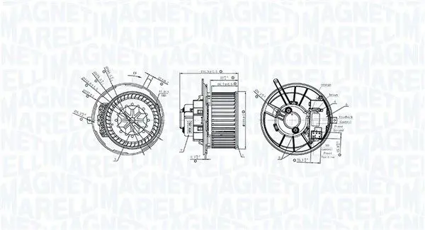 MAGNETI MARELLI 069412231010 Вентилятор салона