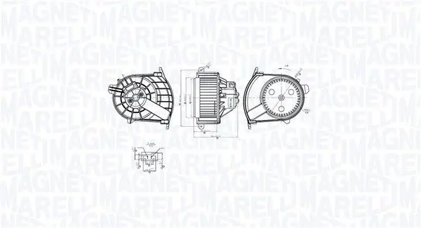 MAGNETI MARELLI 069412767010 Вентилятор салона
