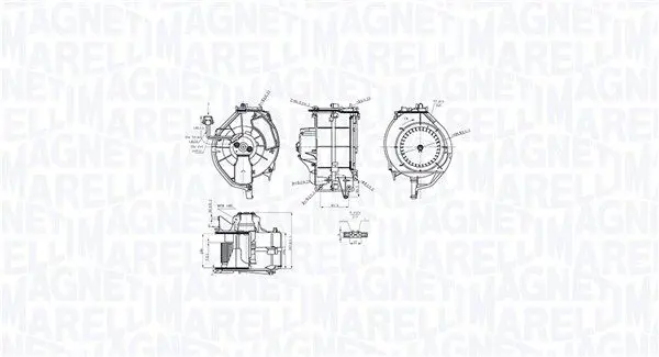 MAGNETI MARELLI 069412759010 Вентилятор салона