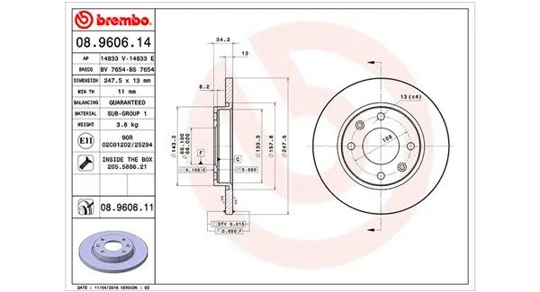 MAGNETI MARELLI 360406102500 Тормозной диск