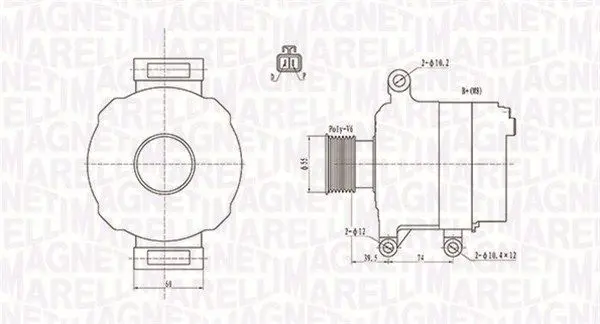 MAGNETI MARELLI 063732109010 Генератор