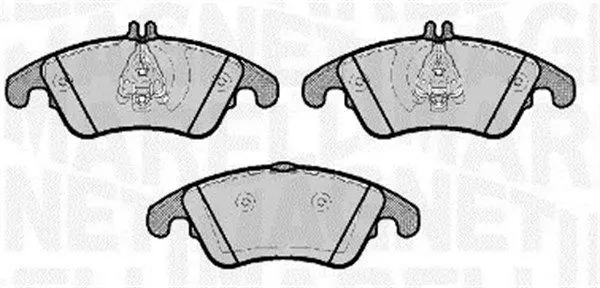MAGNETI MARELLI 363916060653 Комплект тормозных колодок
