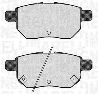 MAGNETI MARELLI 363916060629 Комплект тормозных колодок