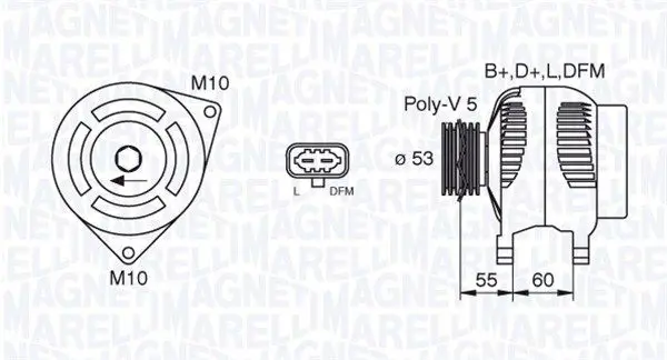 Magneti Marelli 063377496010 Генератор