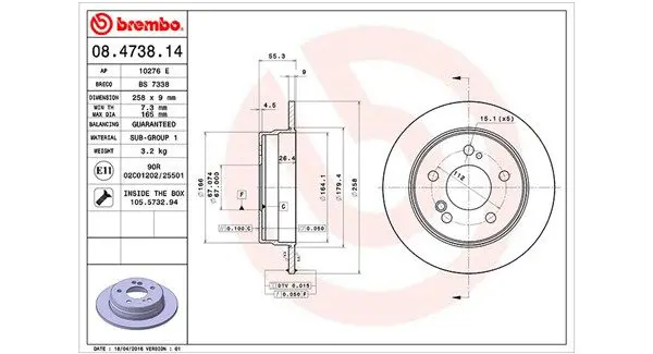 MAGNETI MARELLI 360406030900 Тормозной диск