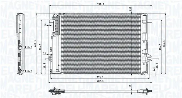 350203758000 Радиатор кондиционера