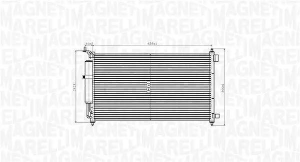 MAGNETI MARELLI 350203829000 Конденсатор, кондиционер