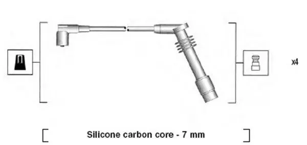 MAGNETI MARELLI 941125360686 комплект проводов зажигания
