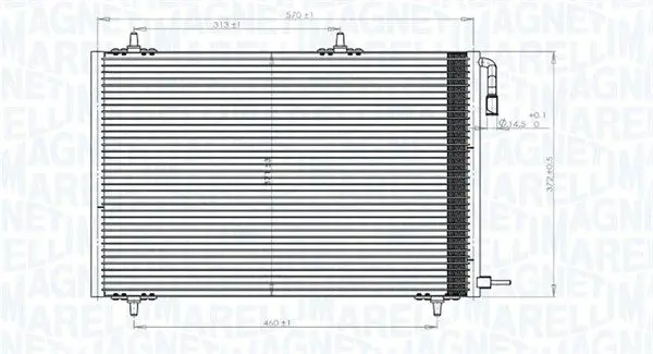 350203816000 Радиатор кондиционера