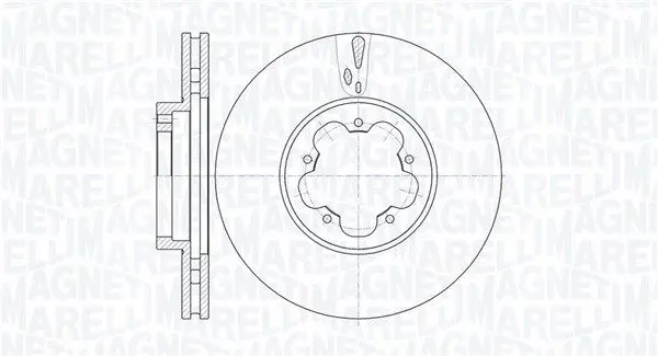 MAGNETI MARELLI 361302040542 Тормозной диск