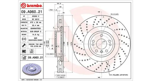 MAGNETI MARELLI 360406122601 Тормозной диск