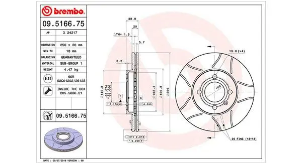 MAGNETI MARELLI 360406048105 Тормозной диск