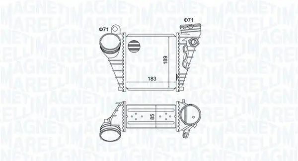 MAGNETI MARELLI 351319205230 Интеркулер