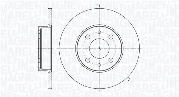 MAGNETI MARELLI 361302040217 Тормозной диск