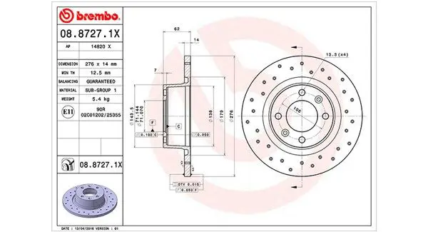 MAGNETI MARELLI 360406018802 Тормозной диск