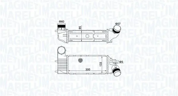 351319205250 MST525 Интеркулер Peugeot 406/