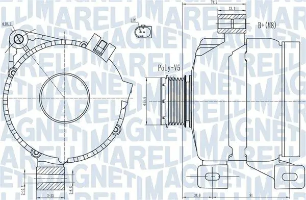 MAGNETI MARELLI 063731967010 Генератор