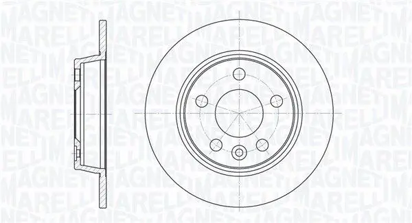 MAGNETI MARELLI 361302040245 Тормозной диск