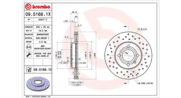 MAGNETI MARELLI 360406048102 Тормозной диск