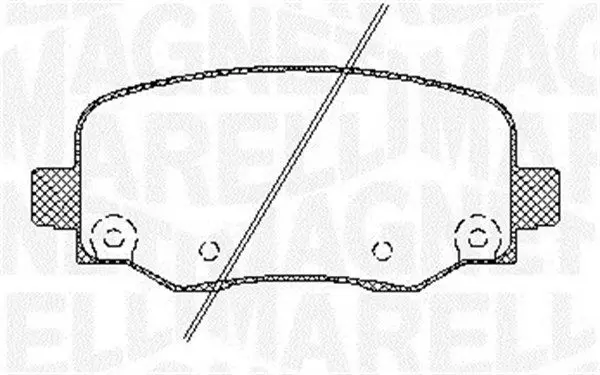 MAGNETI MARELLI 363916060805 Комплект тормозных колодок,