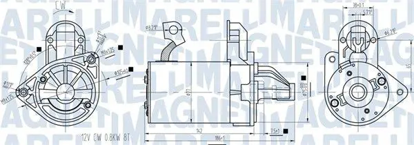 MAGNETI MARELLI 063721422010 Стартер