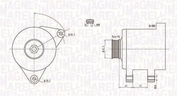 MAGNETI MARELLI 063731569010 Генератор