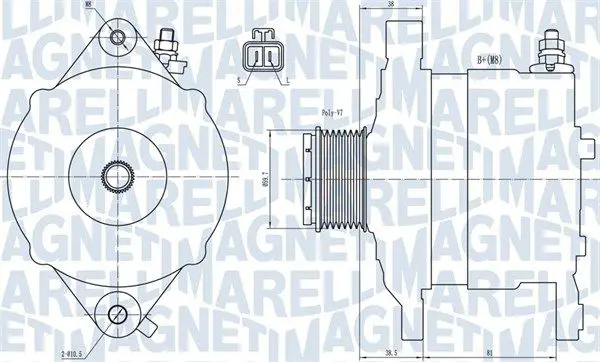 MAGNETI MARELLI 063731602010 Генератор