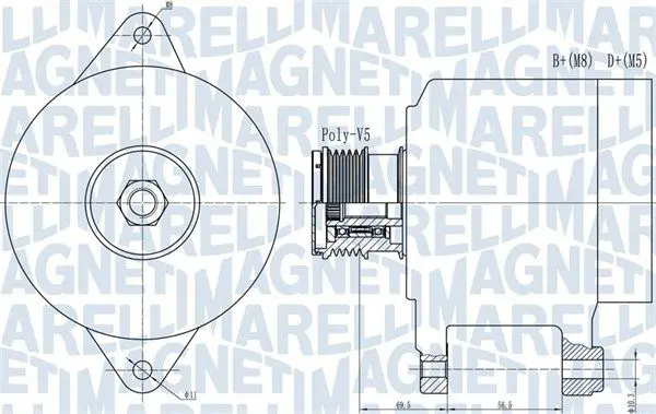MAGNETI MARELLI 063731909010 Генератор